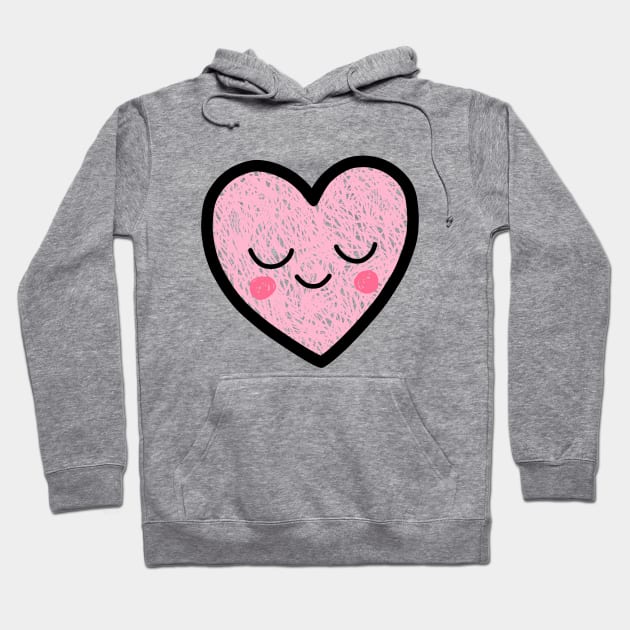 Wholesome heart Hoodie by juulsart